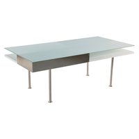 Frank soffbord - Vit / Metall Frank soffbord - Vit / Metall