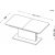 Cense frlngningsbart soffbord 70x126-167 cm - Svart / Tr