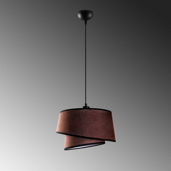 Stage taklampa 32 cm - Mrkbrun