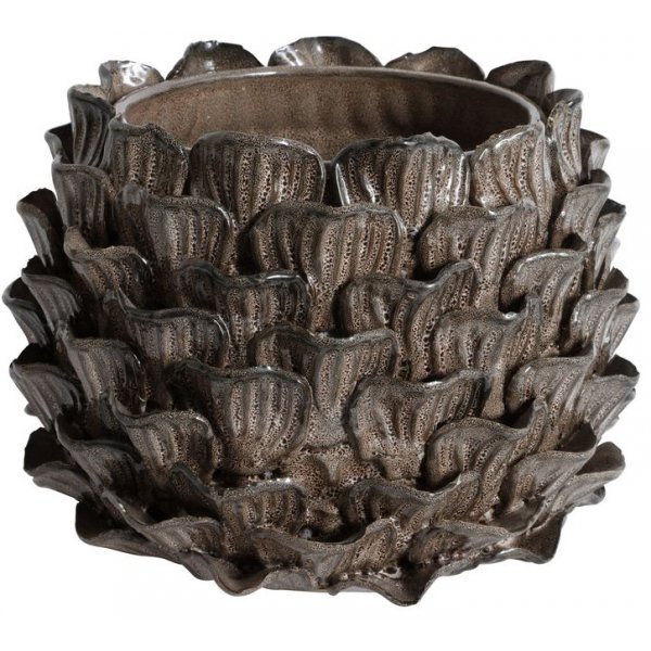 Vas Ester H18 cm - Brun/gr