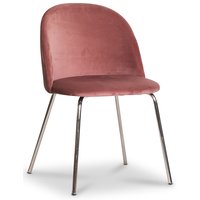 Giovani velvet stol - Rosa (Sammet) / Krom Giovani velvet stol - Rosa (Sammet) / Krom