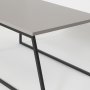 Pal soffbord 88 x 50 cm - Ljus mocka/svart