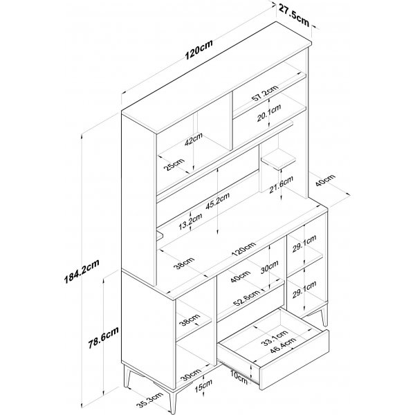 Jeriko kksskp 168 - Vit/valnt