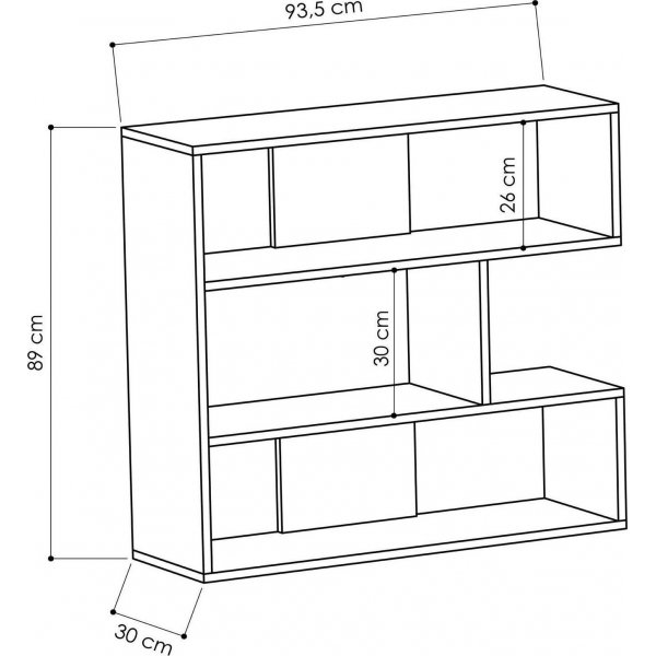 Molly bokhylla - Vit Molly bokhylla - Vit