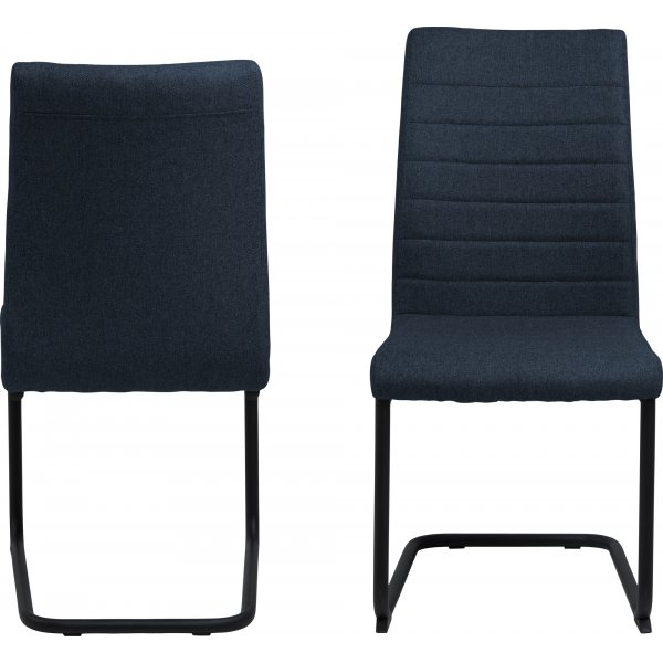 Chaise de salle  manger Moon - Bleu/noir