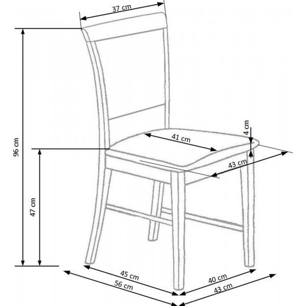 Chaise de salle à manger Gille - Chêne Chaise de salle à manger Gille - Chêne