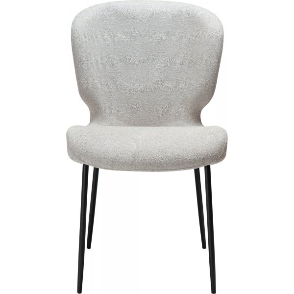 Chaise de salle à manger Glory - Cachemire bouclé/noir Chaise de salle à manger Glory - Cachemire bouclé/noir