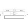 Quantum Silva mediabnk 140 cm - Furu/svart