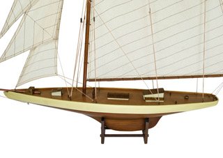 Old Sailor Modellb�t Columbia II segelb�t - Mahogny