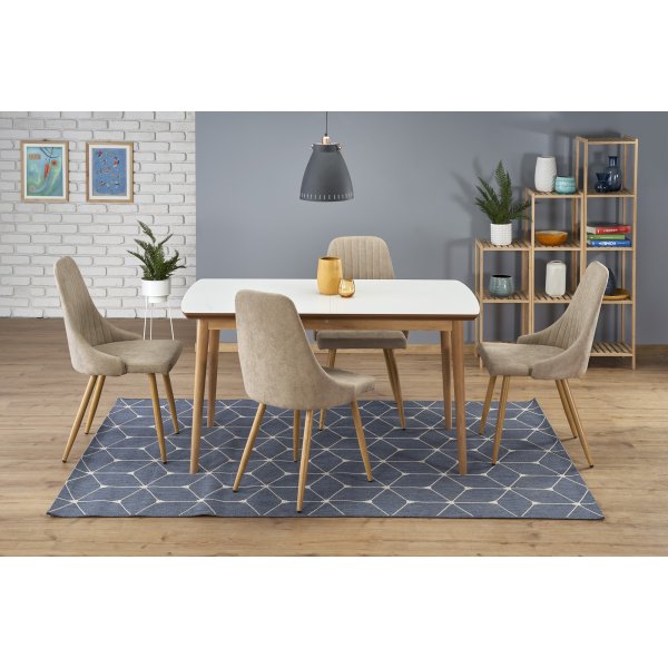 Table à manger Walsh 140-185 cm - Blanc Table à manger Walsh 140-185 cm - Blanc