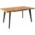 Fresno matbord 120-180 cm - Ek/svart