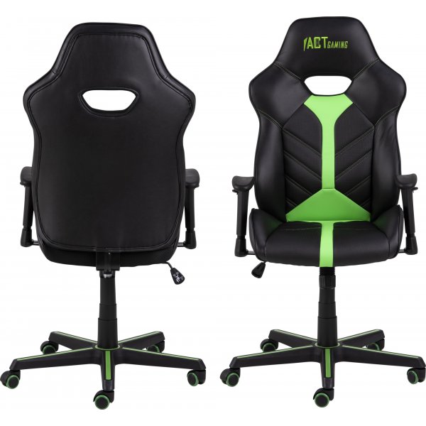 Chaise gaming Cobblestone - Noir/vert Chaise gaming Cobblestone - Noir/vert