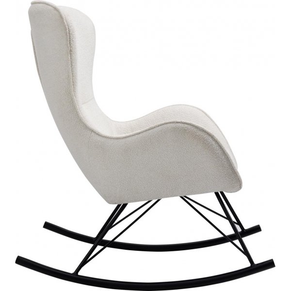 Chaise à bascule Doro - Blanc/noir Chaise à bascule Doro - Blanc/noir