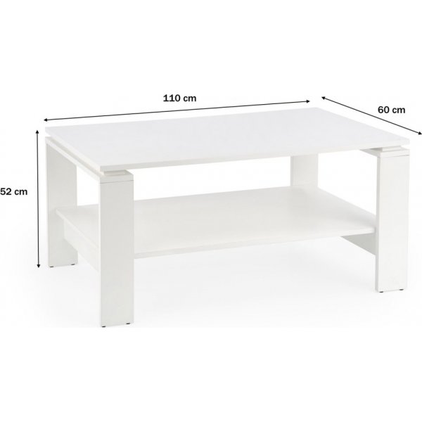 Anson soffbord 110 x 60 cm - Vit Anson soffbord 110 x 60 cm - Vit