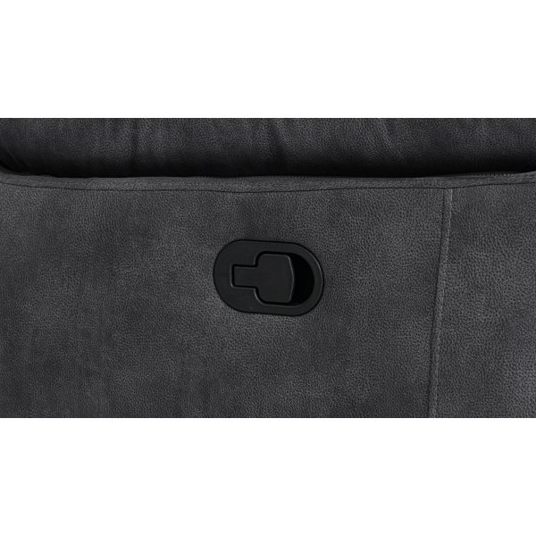 Reclinersoffa 2-sits extra bred i grtt - 197 cm