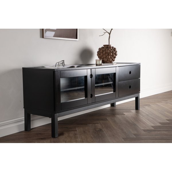 Alcoa TV-bänk 150 cm - Svart Alcoa TV-bänk 150 cm - Svart