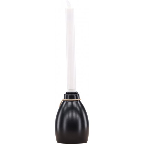 Ulricehamn LED-ljusstake 31 x 9 cm - Svart/Vit Ulricehamn LED-ljusstake 31 x 9 cm - Svart/Vit