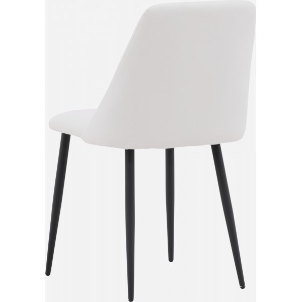 Chaise de salle  manger Night - PU blanc