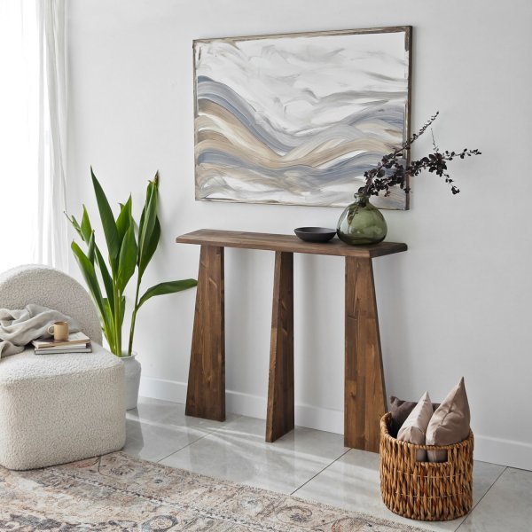 Cleopatra avlastningsbord 100 x 28 cm - Valnt