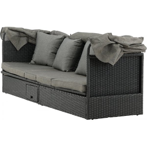 Nopy solsäng - Svart/Grå Nopy solsäng - Svart/Grå