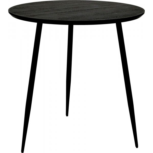 Smokey runt matbord 80 cm - Svart
