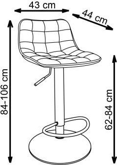 Tabouret de bar Plican 95 - Beige