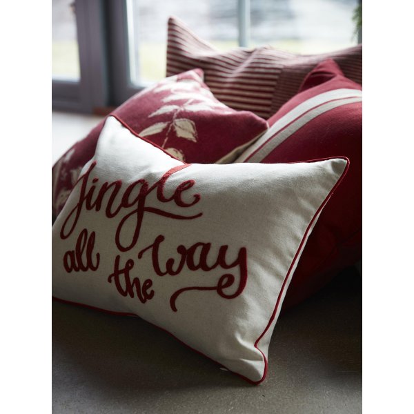Jingle kussenhoes 35 x 50 cm - Rood