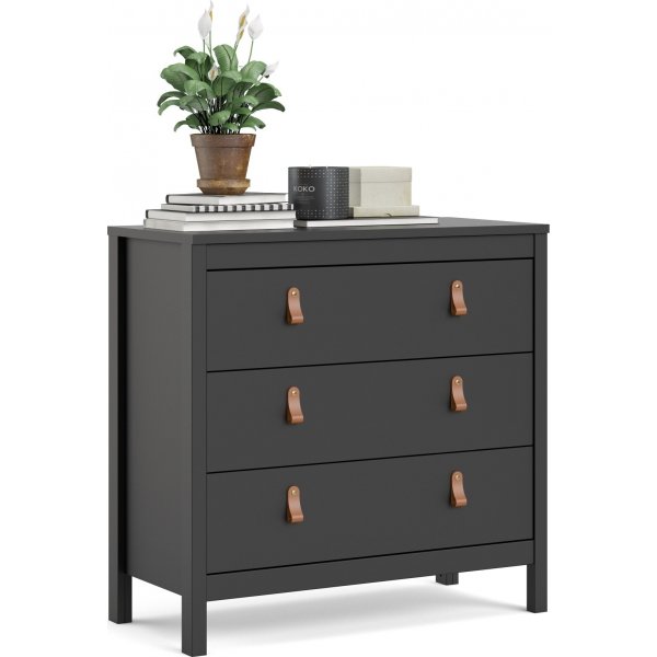 Madrid dressoir met 3 laden - Zwart Madrid dressoir met 3 laden - Zwart