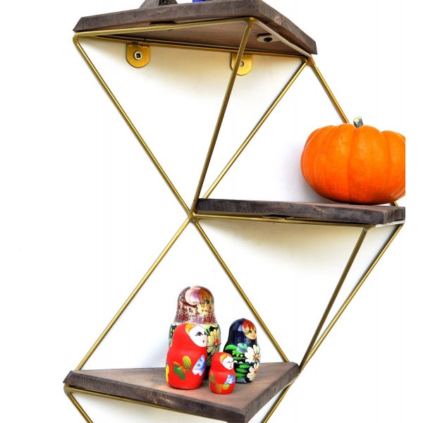 Walter wandplank 76 - Walnoot/goud