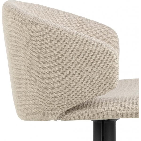 Ella barstol - Beige/matt svart Ella barstol - Beige/matt svart