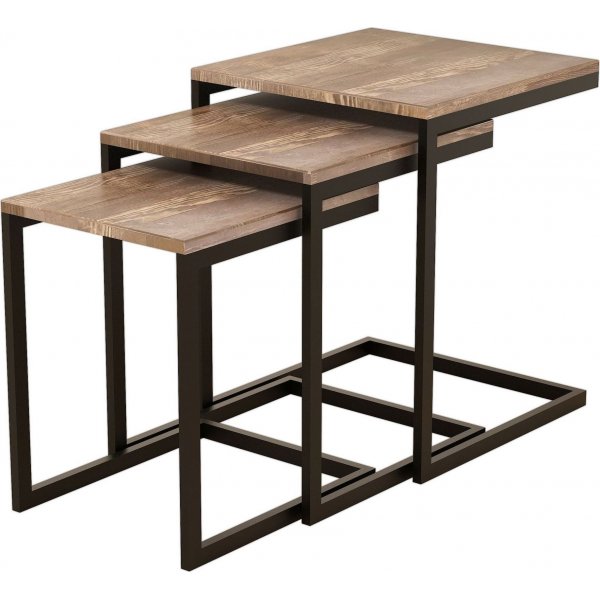 Table Egé 34x40 | 38x43,5 | 44.5x45 cm - Noyer Table Egé 34x40 | 38x43,5 | 44.5x45 cm - Noyer