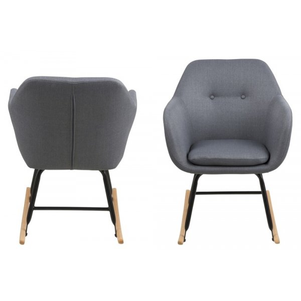 Chaise berante Emilia - Gris fonc