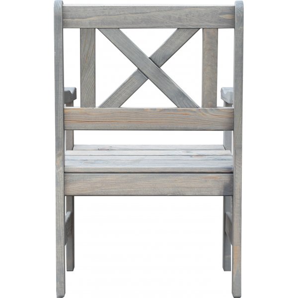 Fauteuil d'extrieur Bollns - Gris + Dtachant pour meubles