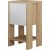 Table de chevet Ema - Chne saphir/blanc