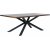 Table  manger Sky en chne fum avec pieds croiss - 160x90 cm