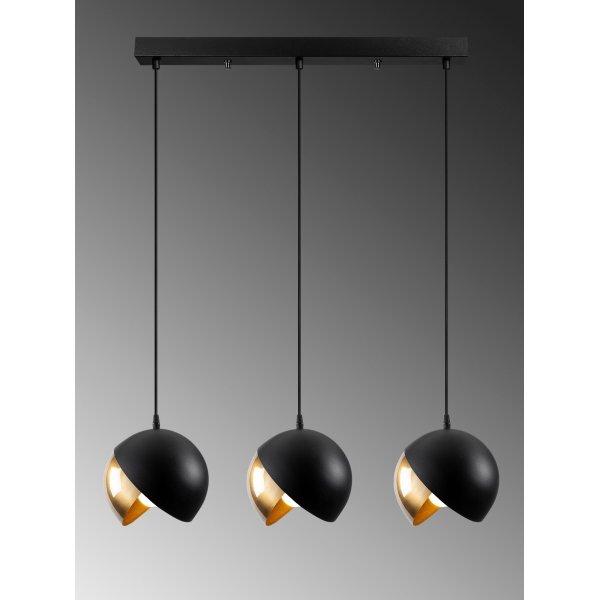 Plafonnier Berkeley 252-S1 - Noir/or Plafonnier Berkeley 252-S1 - Noir/or