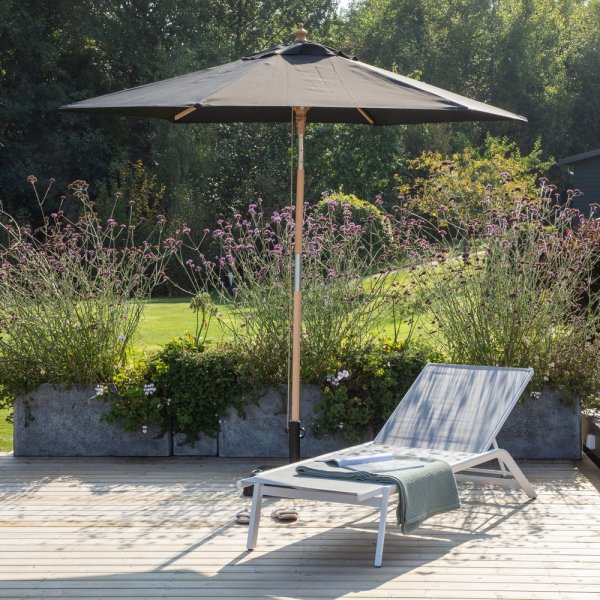 Corypho parasoll - Svart/Natur