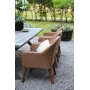 Oxford utegrupp, grtt bord 220 cm inkl 6 st valetta naturfrgade matstolar