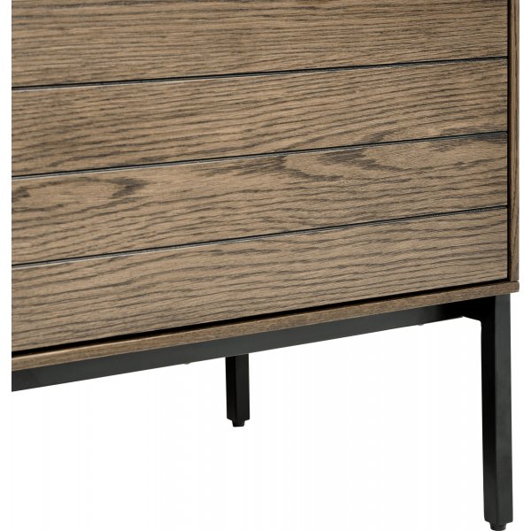 Armoire Inez en chne brun huil