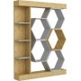 Sueno boekenkast - Wit/eiken