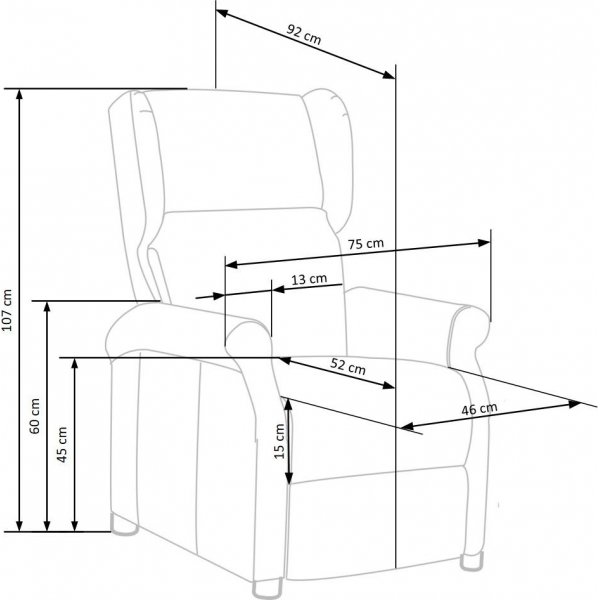 Fauteuil inclinable Cheyenne V2 - Beige Fauteuil inclinable Cheyenne V2 - Beige