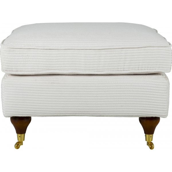 Repose-pieds Howard - Velours ctel beige