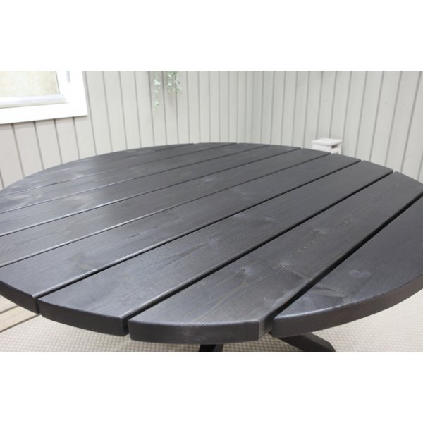 Table d'extérieur ronde noire Scottsdale Ø112 cm Table d'extérieur ronde noire Scottsdale Ø112 cm