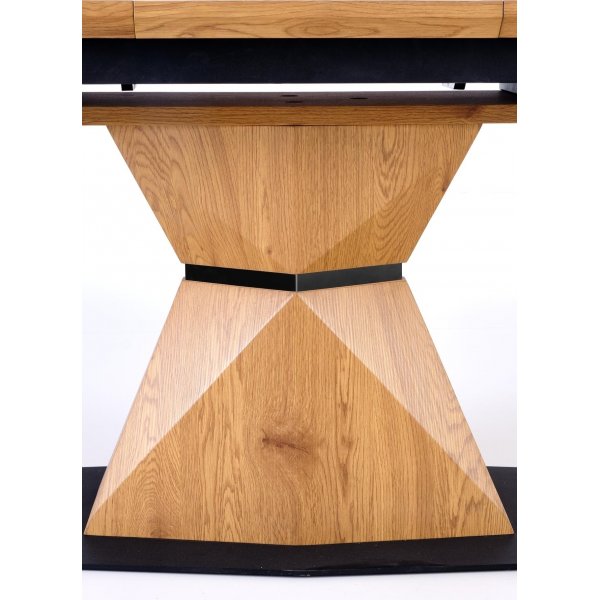 Table  manger Diamond 160-200 x 89 cm - Chne/noir