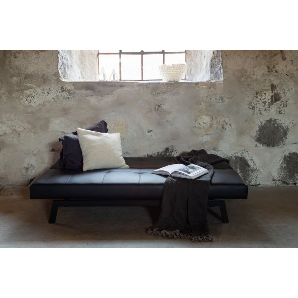 Sleep bäddsoffa - Svart konstläder Sleep bäddsoffa - Svart konstläder