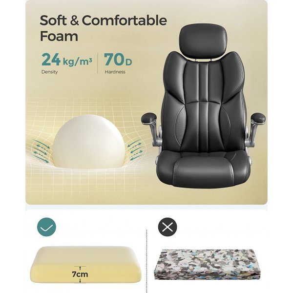 Chaise de bureau Yasmina - Noir Chaise de bureau Yasmina - Noir