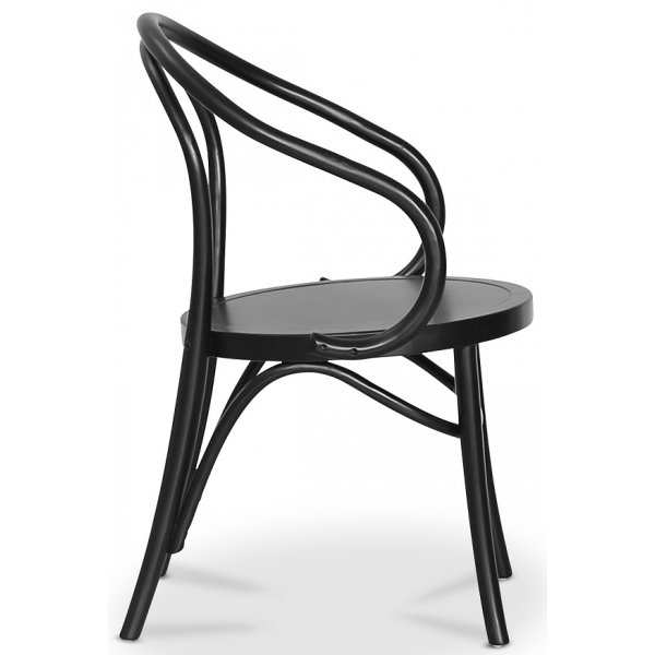 Danderyd No.30 svart karmstol i böjträ Danderyd No.30 svart karmstol i böjträ