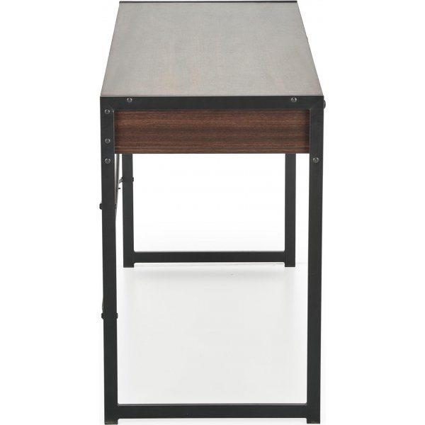 Skrivbord med ldor valnt 123 cm bred