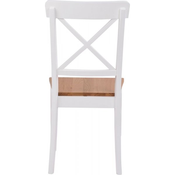 Beverly stol - Vit / Ek Beverly stol - Vit / Ek