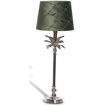 Bordslampa med palmblad H50 cm - Silver